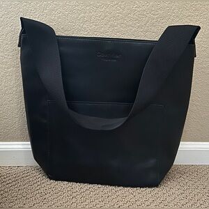 Calvin Klein Fragrances tote, faux leather